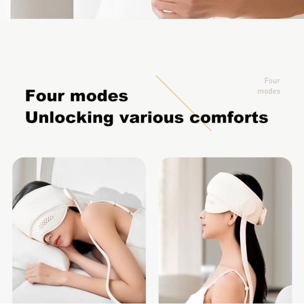 Rechargeable Air Compression Head Massager Eye Care Hot Compress