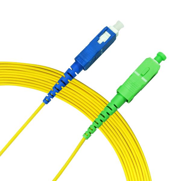 HTD G652D Fiber Optic Patch Cord SC UPC To SC APC Cord Single Mode Simplex OEM