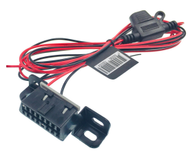 Versatile Applications Black OBD2 16 Pin Cable with Right Angle Open Ends and Pins Plating Nickel/Golden