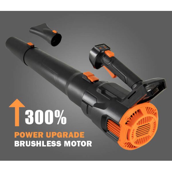 Compact Cordless Leaf Blower Battery Powered Lightweight Handheld Blower for Home Garden Use
