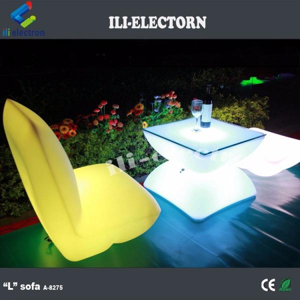 luminous LED bar table led plastic hotel coffee table