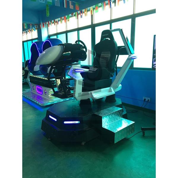 Promotion 9D VR Simulator With Deepoon E3 Helmet , Car Racing Game Machine