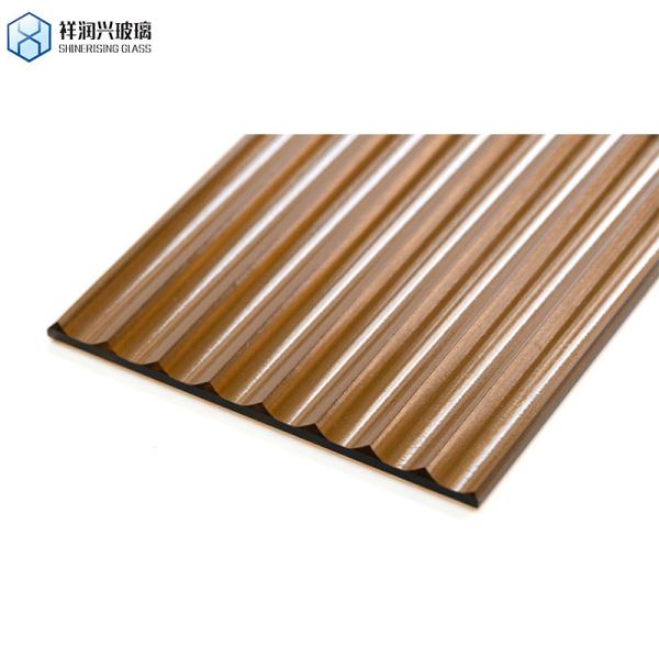 4mm-10mm Brown Solid Color Rain Dots Pattern Glass Float Glass with Different Designs