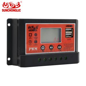 Quality 10 Amp Manual Pulse Width Modulation Solar Charger Controller With Lcd Display 24 Volt for sale