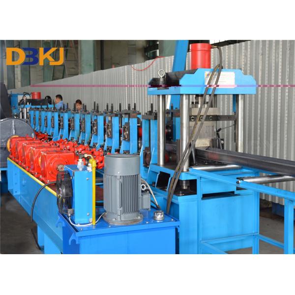 76mm Shaft Gearbox 5mm Post C Section Roll Forming Machine