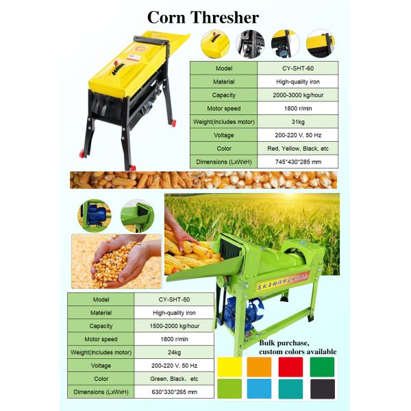 Double Roller Corn Kernel Separator Durable Farm Maize Sheller Machine