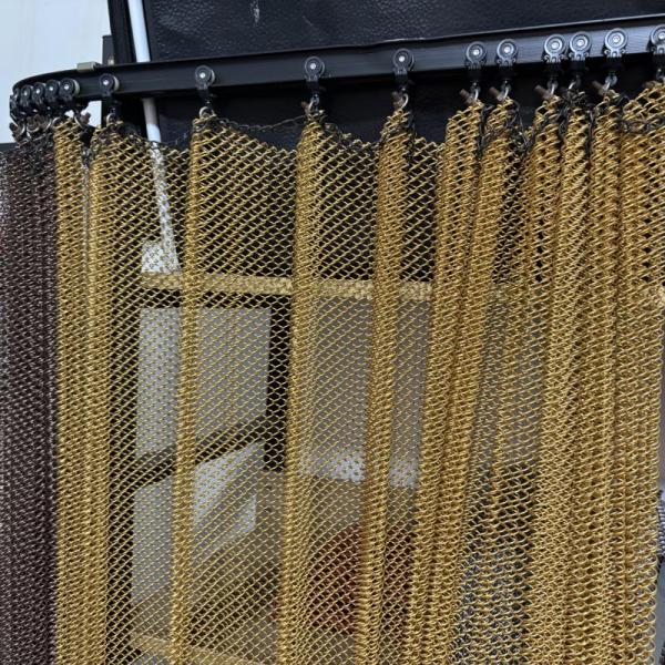 Aluminum Ceiling Curtain Different Color Chain Mail Wire Mesh Net Decorative Chain Link Mesh Curtain