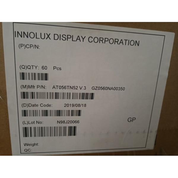 Transmissive 5.6 Inch TFT LCD Panel Module At056tn52 V.3 Innolux
