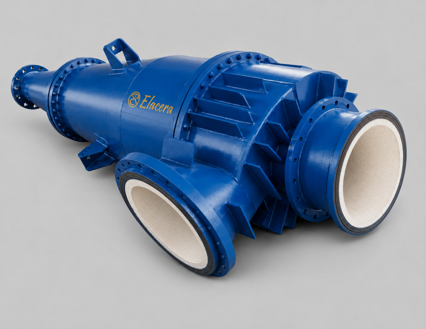 Ceramic Lined Cyclone for Abrasive Powder Separation and Dust Collection