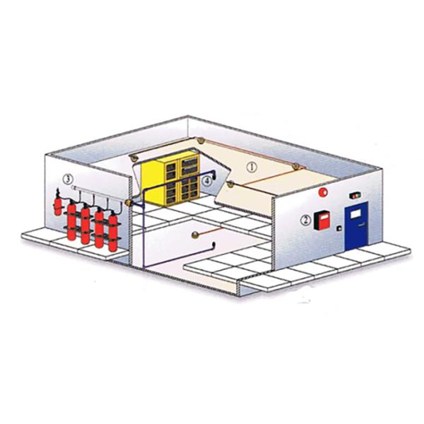 950kg/m3 4.2Mpa CCC 100L FM200 Fire Fighting System