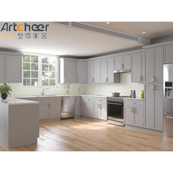 Modular Shape Solid Wood Modern Shaker Cabinets Traditional For Modern Homes