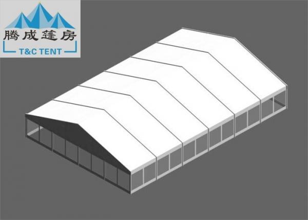 Buy 20x30m Snowproof Flame Retardant White PVC Aluminium Alloy Tent With Clear / Sandwich Wall For Celebration at wholesale prices