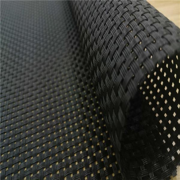 Solid Color 1.6 Meter Width PVC Mesh Fabric For Placemats , Tablerunners