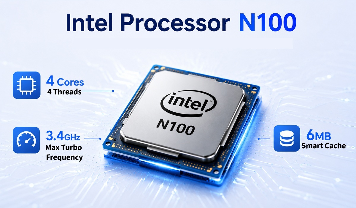 Intel N100 Processor Firewall Mini PC With 6 LAN 1 HD-MI 1 DP