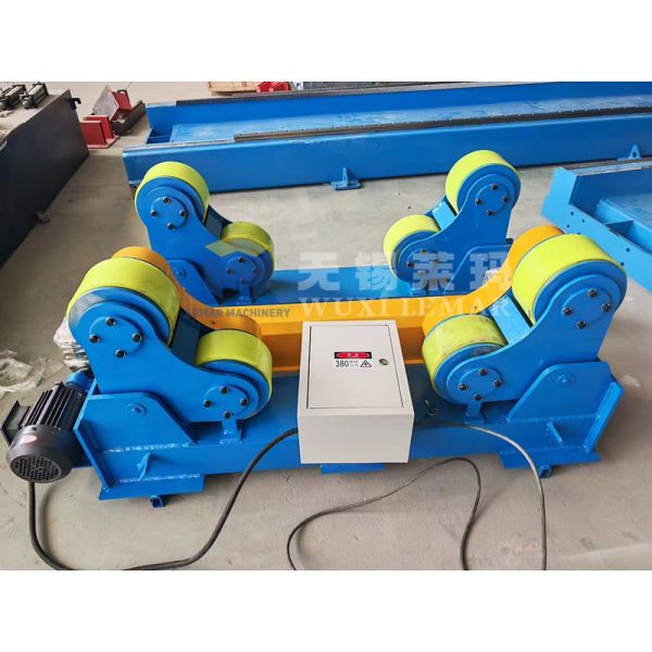 60T Heavy Duty Welding Turning Rolls in operation