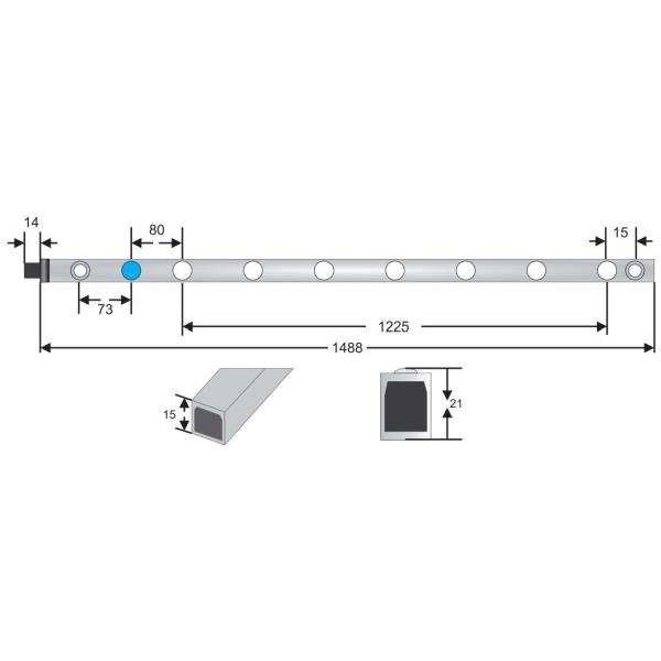 Fully Sealed Photoelectric Safety Beam Sensor for Overhead Door