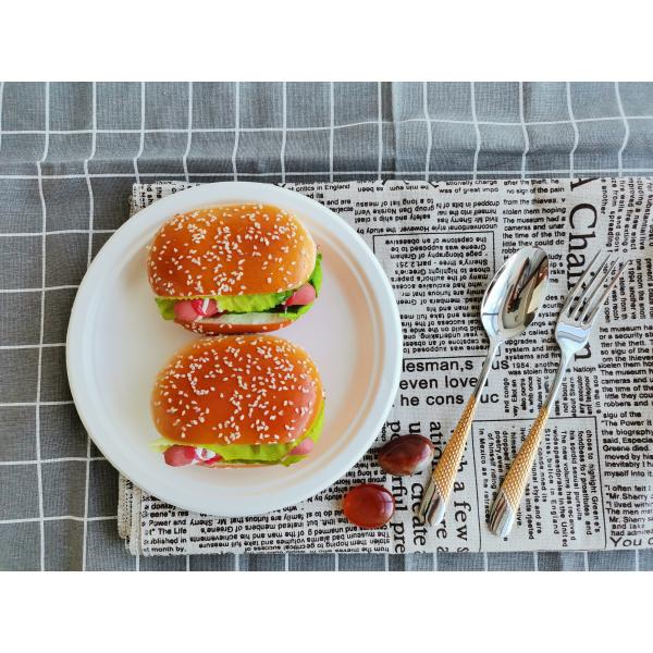 15g 9 Inch Round Sugarcane Bagasse Disposable Tableware