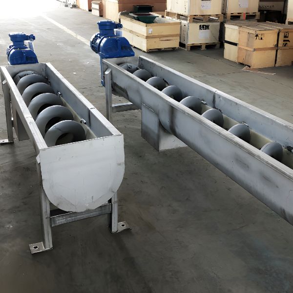 Customized Shaftless Screw Conveyor with Versatile Power Options for Construction & Agriculture and Low Maintenance