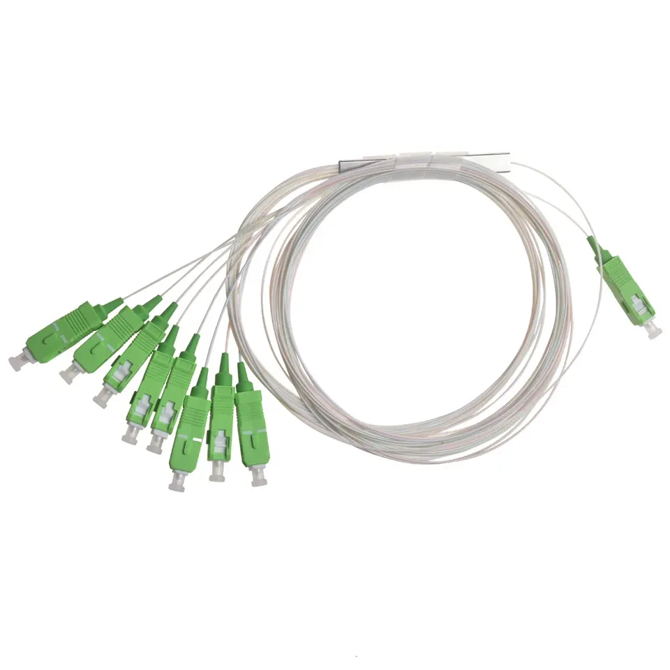 Customized PLC Fiber Optic Splitter 1x8 With SC APC Connector