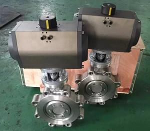 Quality Triple Offset Pneumatic Actuator 304 Material Wafer Connection Butterfly Valve,Triple offset Lug Type Butterfly Valve for sale