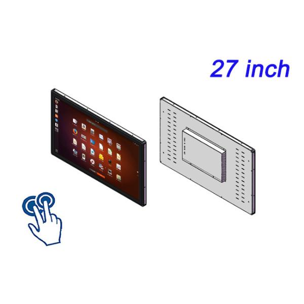 27-Inch Linux Touch Embedded Screen for Large-Scale Retail Displays, Airport Check-In Systems, Broadcast Monitoring, and Energy Dashboards