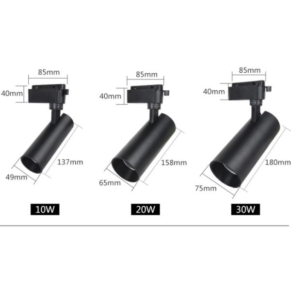 Kitchen COB LED Track Spotlight Black Modern Ceiling Track Lights