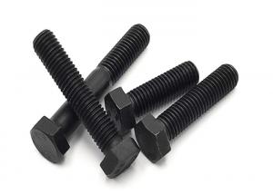Quality 12.9 Grade Stainless Steel Bolts DIN931 Black Oxide Hex Head Bolts for sale