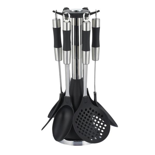 Customized Logo Kitchenware Tools Set Turner Slotted Soup Ladle Set Cookware Utensils