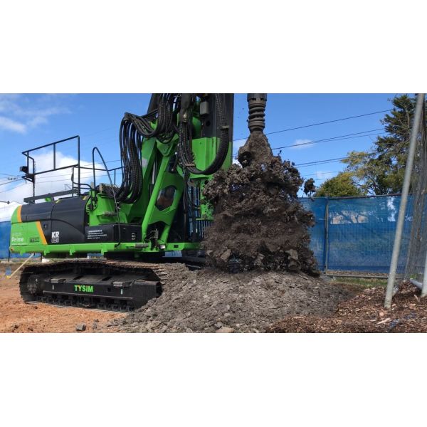 Long Sprial CFA Rotary Piling Rig For 12m Depth Max. Drilling Diameter 600mm High Stability Low Cost