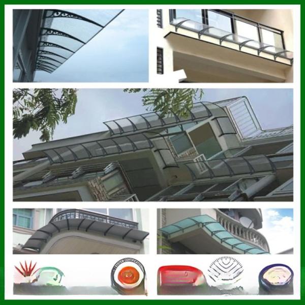 CE SGS Polycarbonate Window Awning Arms Canopy Bracket For Superior Shade Solutions