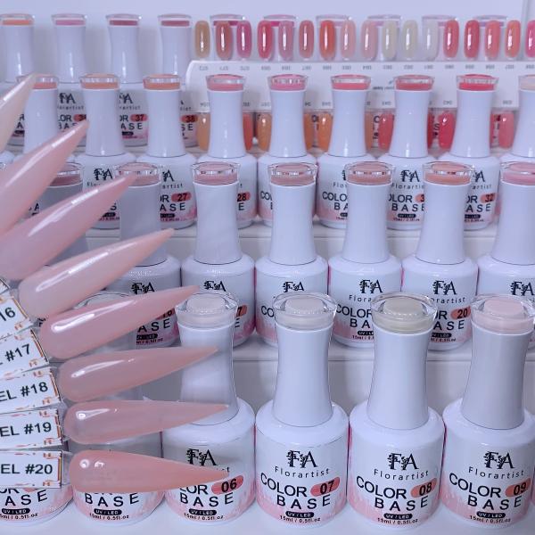 Private Label Translucent Color Rubber Base High Viscosity Rubber Base Coat for French Manicure