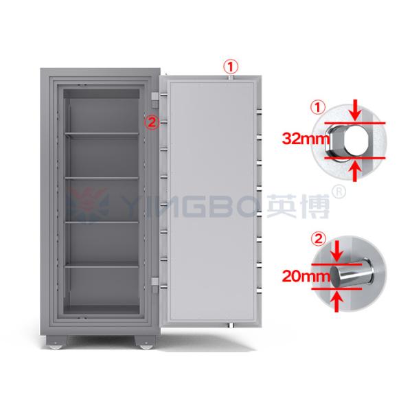120mins Fire Rating L Type Brushed Solid Steel Handle Fireproof Safe Box with Emergency Key YB/FH-158 for Peace of Mind