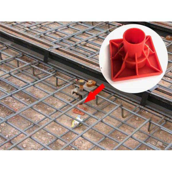 Yellow Square Top Rebar Protection Caps For Construction