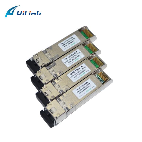 DDM Duplex LC SFP+ Optical Transceiver 100GHZ 10G DWDM 80KM For Data Center