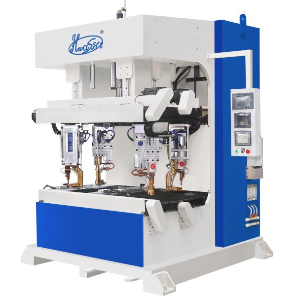 Steel Cabinet Corner Automatic Spot Welding Machine With Loading Robot