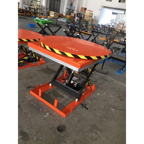800kg Turntable Electric Lift Table Mobile Lifting Platform For Workshop Maximum Height 40"