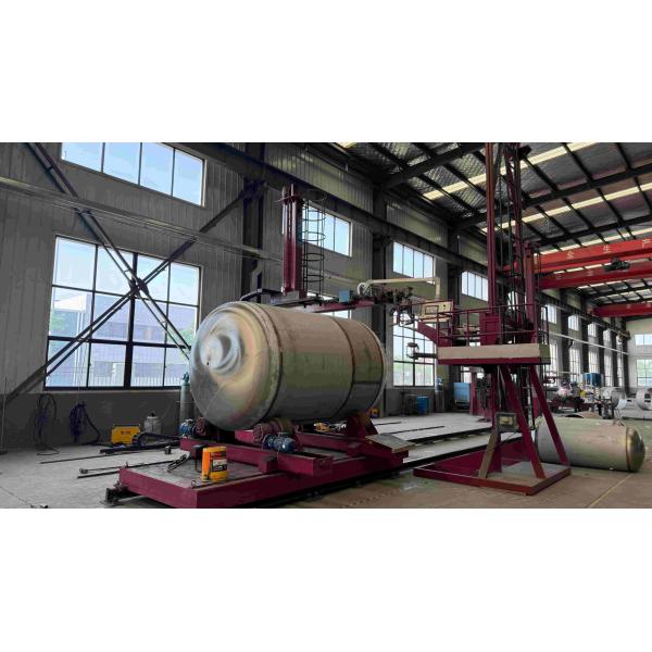Efficient Pressure Buffer Horizontal Compressed Air Tank Mirror Polished Stainless Steel