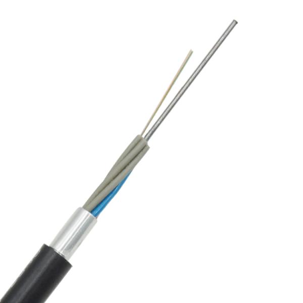 G652D Single Mode Armored Fiber Cable 6 Core With Loose Tube