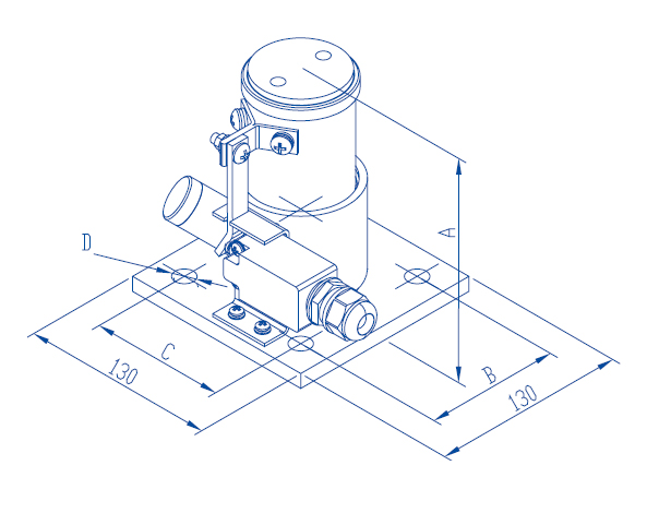 Passenger Lift Elevator Safety Components 25mm Stroke Hydraulic Elevator Buffer