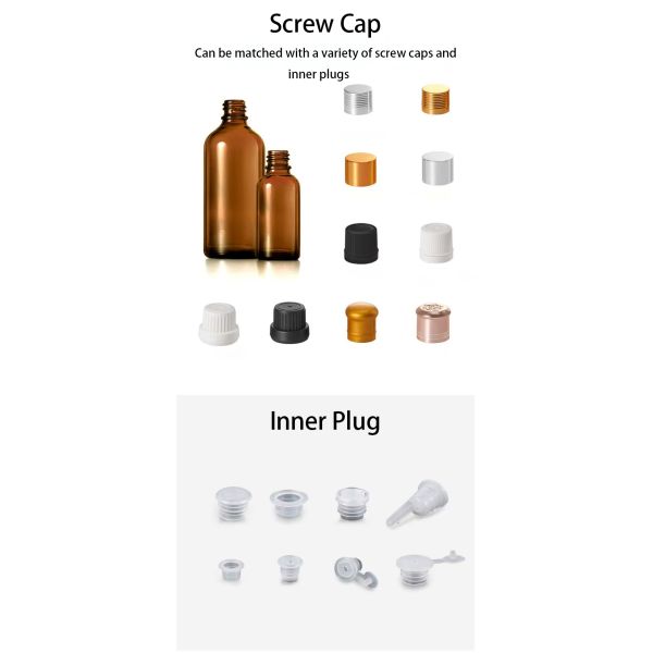 Borosilicate Glass Light-Blocking Dropper Bottle with Precision Dropper for Essential Oils