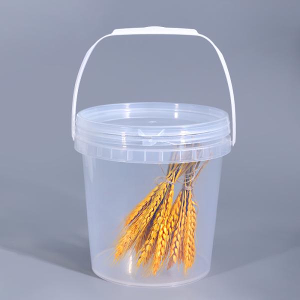 Round Shape 3L Food Grade PP Plastic Pails Customized Personalized Logo With Printed