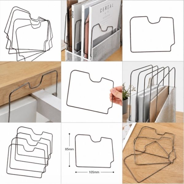 Mesh Wire File Sorter Dividers | Vertical Desktop Document Support