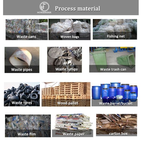 Plastic Shredder Plastic Crusher Plastic Grinder Machine Machinery Equipment Plastic Washing Line Plastic Pelletizing Line Plastic Shredder Machine