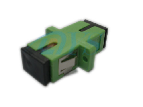 SC APC Simplex For CATV System Fiber Optic Adapter , Low Insertion Loss