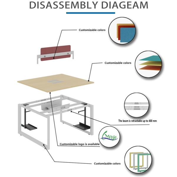 Modern Open Space Office Workstation Options for a Collaborative Office Solution