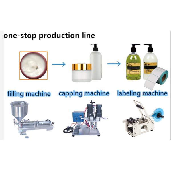stainless steel semi automatic liquid bread cream paste filling machine