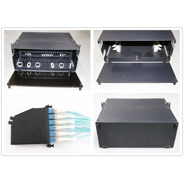 4U Slidable Fiber Optic Patch Panel for MTP / MPO Fiber Cassette Module