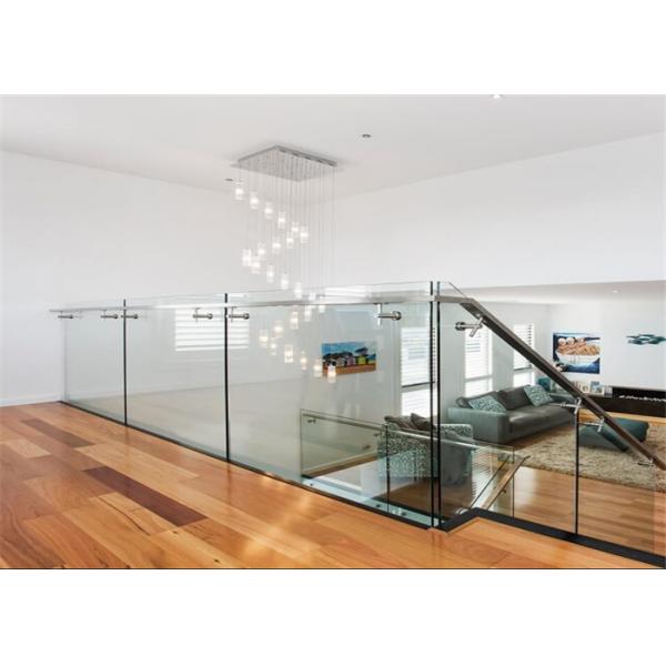 Customized Tempered Glass Deck Railing Anodized Aluminum Framless Fencing​
