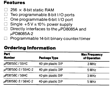 D8155HC-2 RAM I/O Timer printed circuit board led circuit board