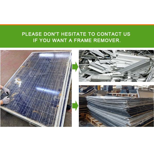 Motor-driven Solar Panel Frame Removing Recycling Machine for Efficiency and Recycling